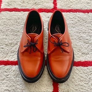 Adieu orange oxfords